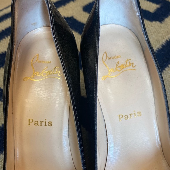 Christian Louboutin open-toed heels/wedges - Picture 4 of 5